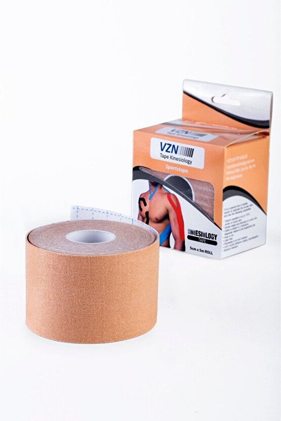 Vzn Kinesiology Ağrı Bandı 5 Cm X 5 Metre Kırmızı