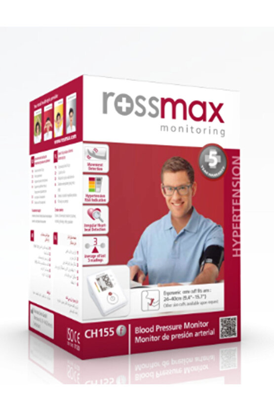 Rossmax CH155f Üst Kol Tipi Otomatik Tansiyon Aleti 2 Yıl GarantiliRossmax