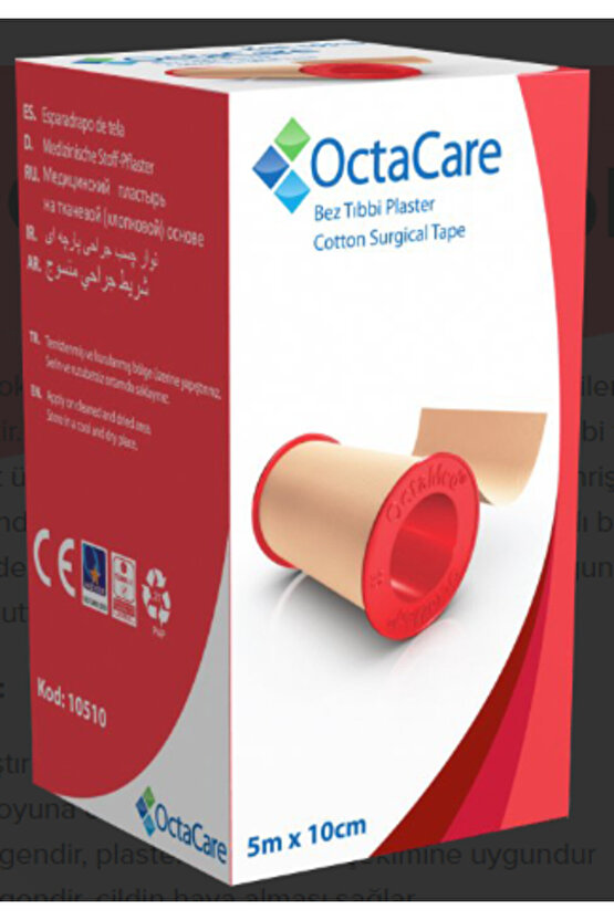 OctaCare Bez Tıbbi Plaster 5 m x 10 cm 1 Adet
