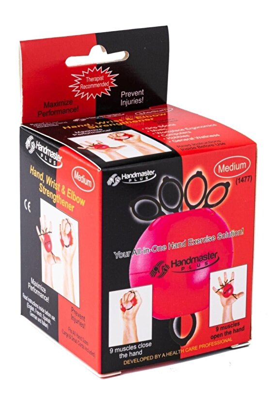 Msd Hand Master Plus Parmak Ve El Egzersiz Güçlendirme Kuvvetlendiricikırmızı Renk (orta)