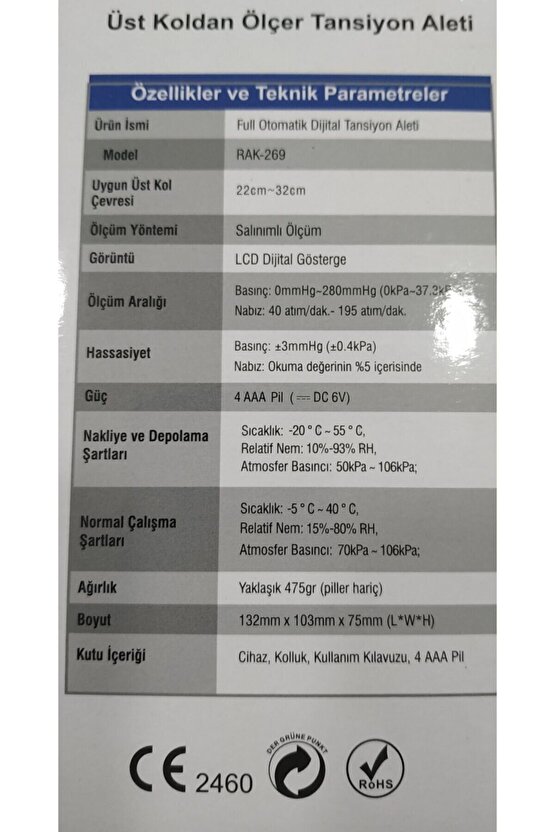 Tansiyon Aleti Koldan ÖlçerDUBRO