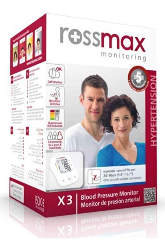 Dijital Tansiyon Aleti Rossmax X3Octamed