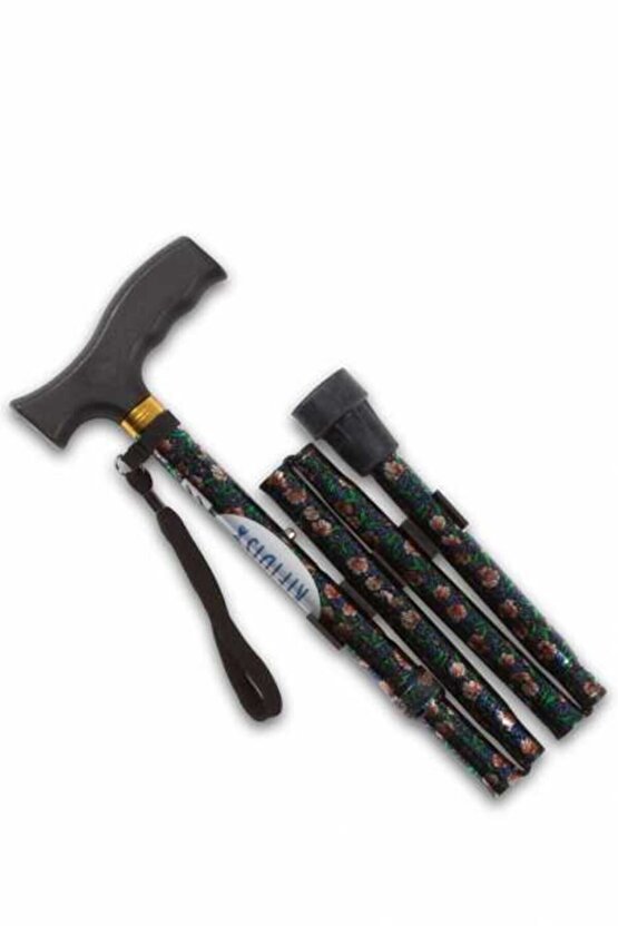 Ky927l Katlanır Baston Çiçekli M10