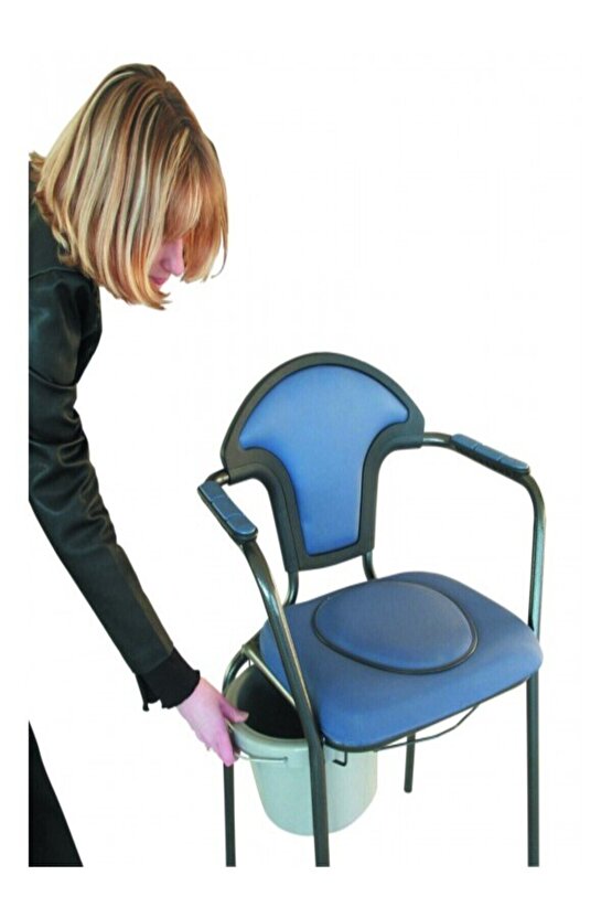 30102 Open Klozetli Sandalye Boy Ayarlı Gri Renk