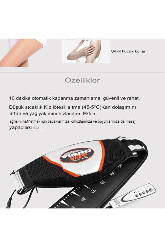Vibro Shape Masaj Cihazı Isıtmalı Isıtmalı Titreşimli Kemeri