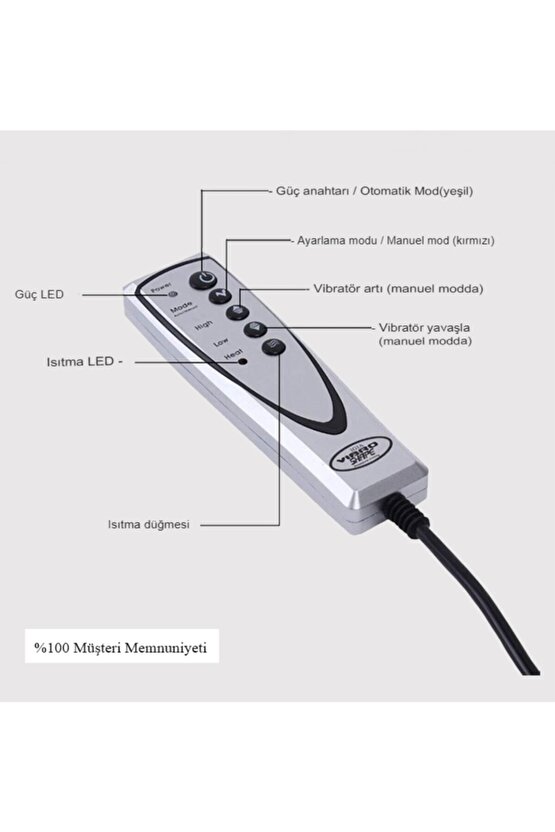 Vibro Shape Masaj Cihazı Isıtmalı Isıtmalı Titreşimli Kemeri