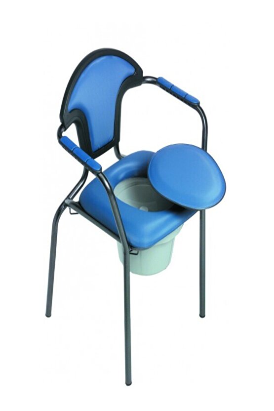 30042 Open Klozetli Sandalye Gri Ve Mavi Renk