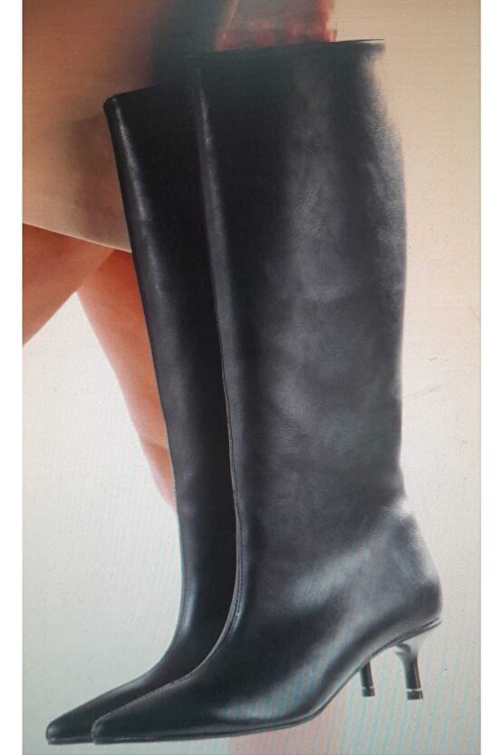 Kadın 5 Cm Çekme Çizme