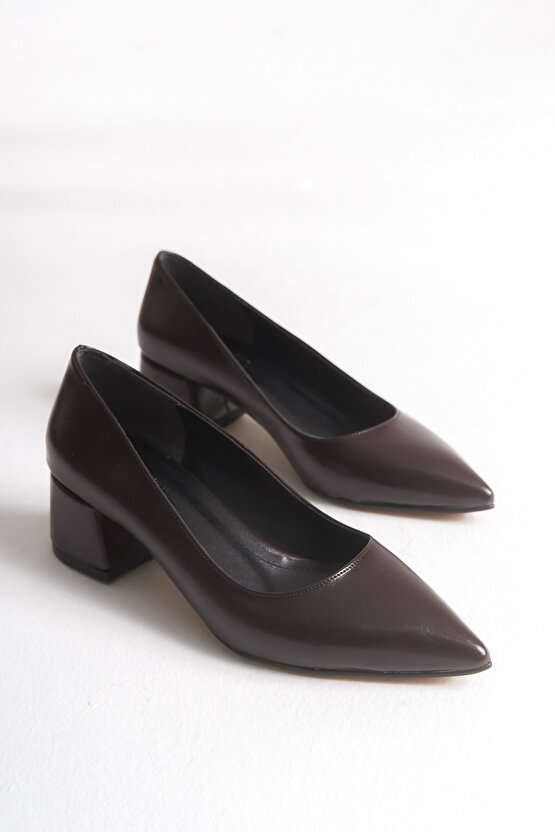 Kadın Acı Kahve 5cm Stiletto