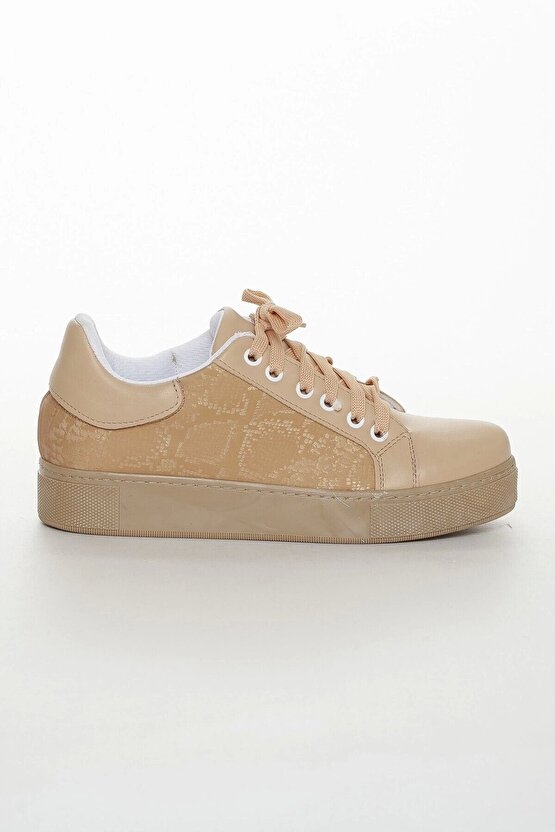 Kadın Nude Spor Ayakkabı Sneaker