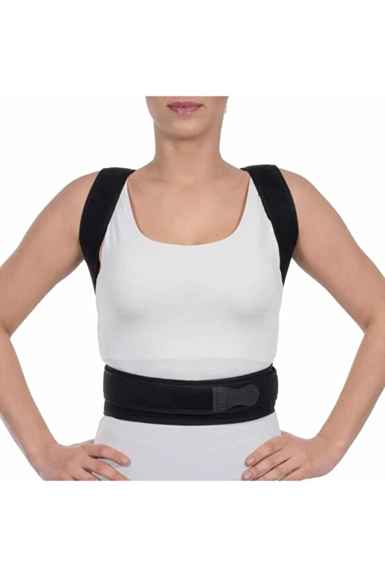 Neopren Çelik Balenli Postureks Korse Standart Beden Cırt Ayarlı