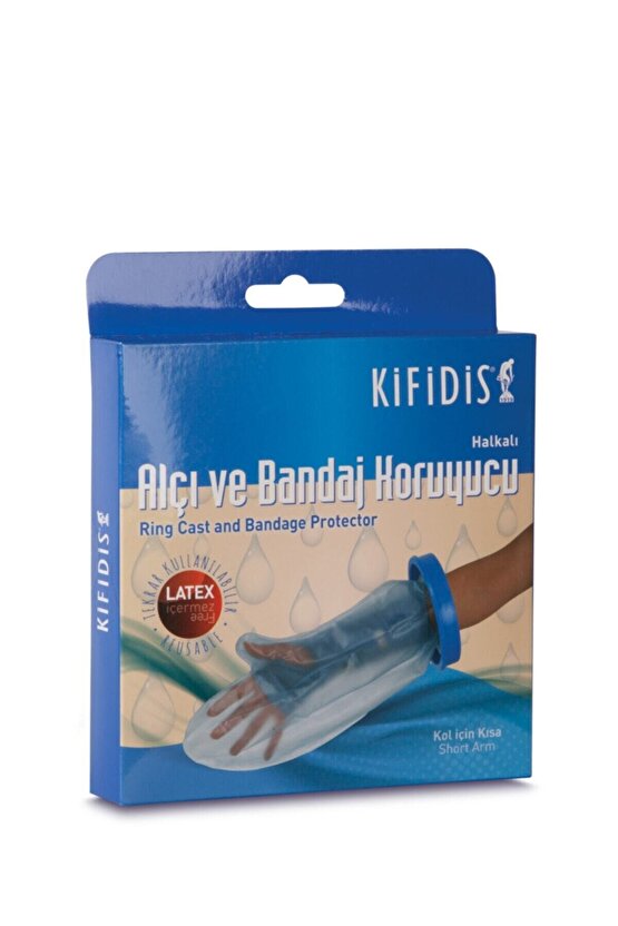 Su Geçirmez Alçı Koruyucu Bone - Kısa Kol İçin Banyo ve Duş Bonesi FS-2100