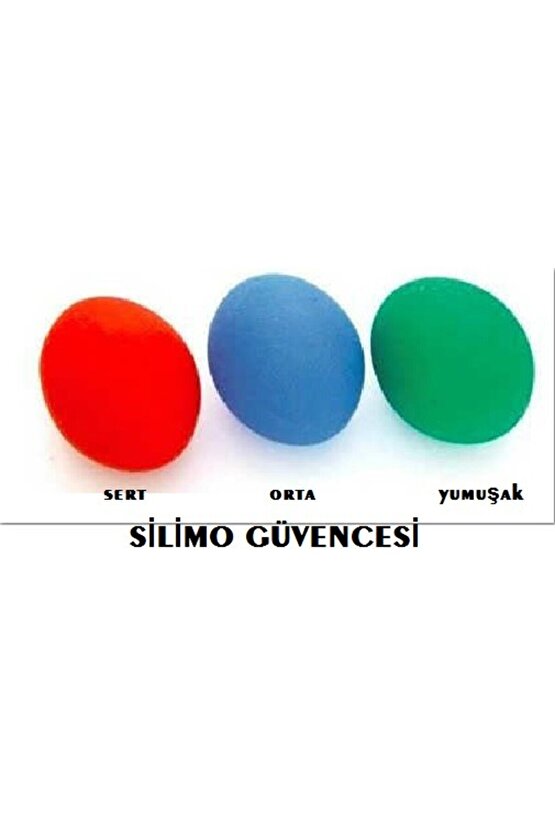 Silikon Stres Topu El Egzersizi Bilek ve Parmak Güçlendirme Topu Fizik Tedavi Topu 3 LÜ SET