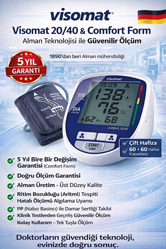 Visomat Comfort 2040 Üst Koldan Tansiyon Aleti