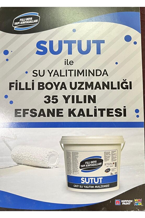 Sutut Likit Su Yalıtım Malzemesi 1 KG 3 KG 10 KG 20 KG DOLUMLARI MEVCUTTUR.