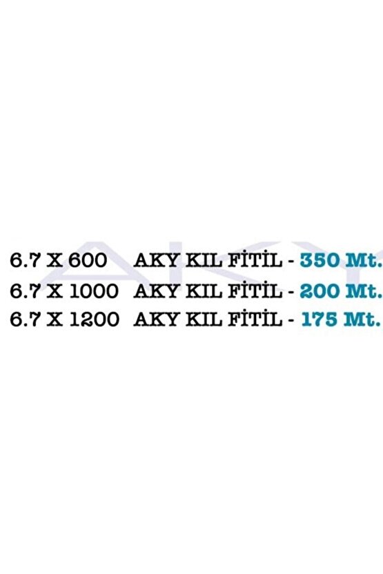 Kıl Fitil 67 * 1200 lük