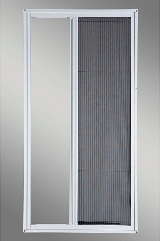 70x175cm Pileli-plise Sineklik-Beyaz Pilise-Pileli Sineklik