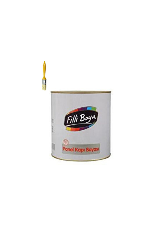 FİLLİ BOYA SU BAZLI PANEL KAPI BOYASI BEYAZ + 1 NO KESTİRME FIRÇA