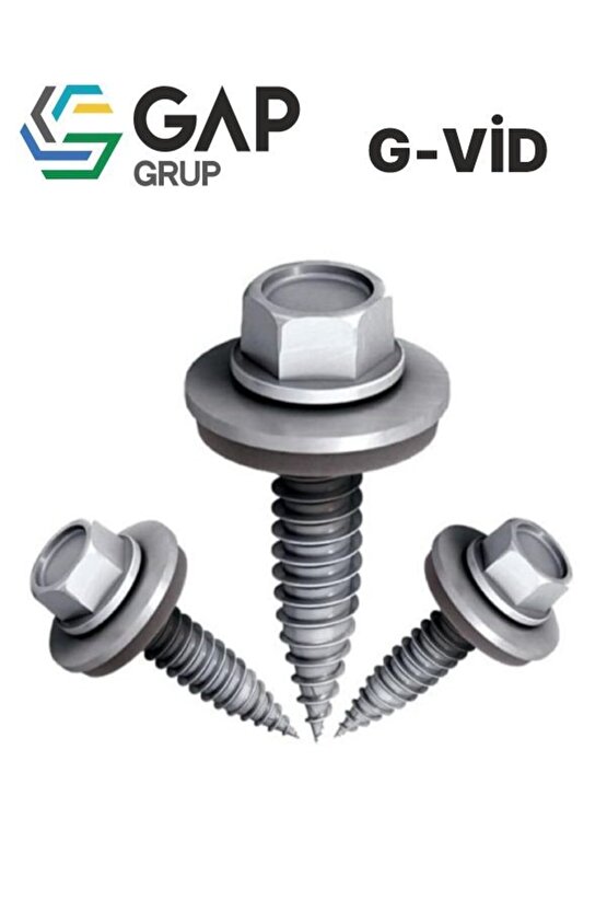 G-vid Sivri Uçlu Ejot Tip Çatı Vidası 5,5x27 100 Adet
