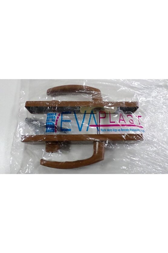 Pvc Plastik Doğrama Kapı Kolu (WC-BANYO) Metal-kahverengi Renk ( 1 Takım )