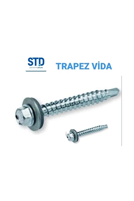 Trapez Vida Matkap Uclu Çatı Vidası 5,5x25 Smnts C440 ** 10 Adet Vida