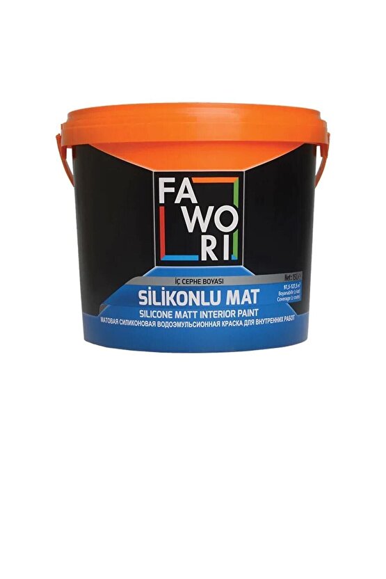 Silikonlu Mat Iç Cephe Duvar Boyası 2.5 Lt - Kül Gri