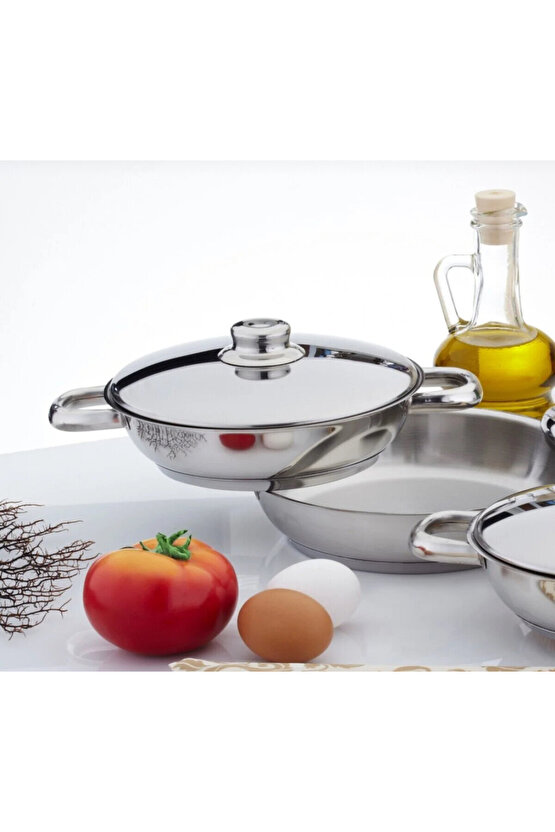 Gülsan Çelik Yumurta Sahan Seti Omlet Seti 16-18-20 Cm