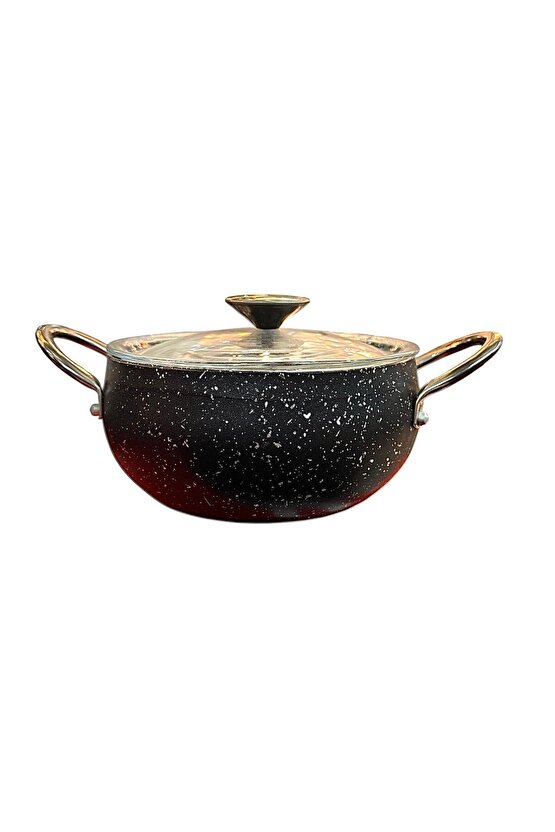 Çelik Saplı Güveç Tipi Granit Tencere 18 Cm