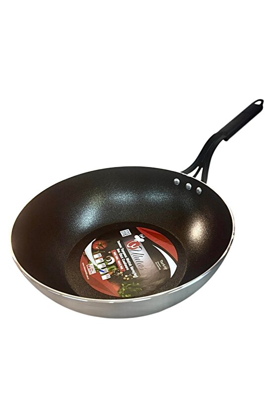 Endüstriyel Wok Tava Yanmaz Yapışmaz 30 Cm