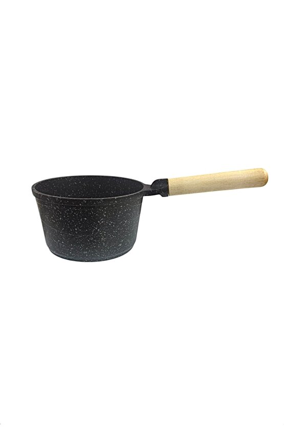 14 Cm Ahşap Saplı Döküm Granit Sosluk 1 Litre