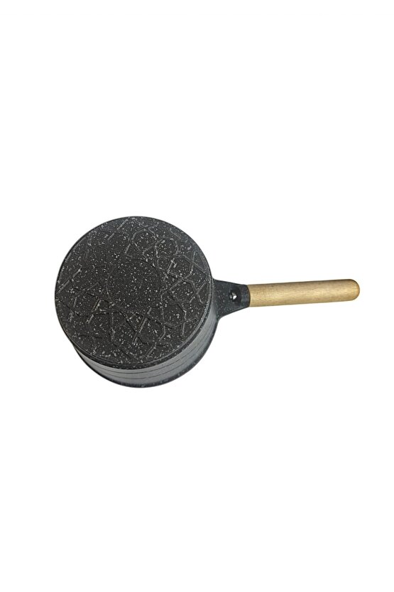 14 Cm Ahşap Saplı Döküm Granit Sosluk 1 Litre