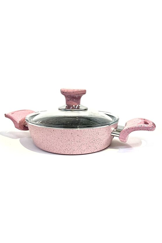 Döküm Granit Kapaklı Yumurta Sahanı 20 Cm Kırmızı