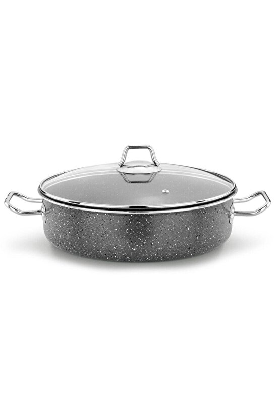 3 mm Granit Maxi Basık Tencere 36 cm