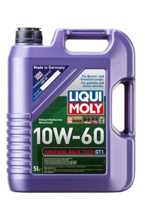 Synthoil Race Tech Gt1 10w-60 5 Litre Motor Yağı