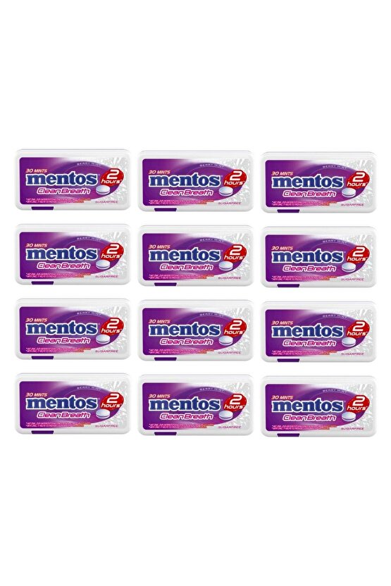 Clean Breath Orman Meyvesi Ferahlığı Tatlandırıcılı Tablet Şekerleme 21 g x 12 Adet