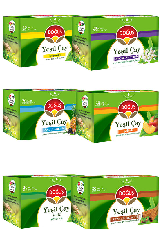 Yeşil Çay Sade 20li X 4 Adet