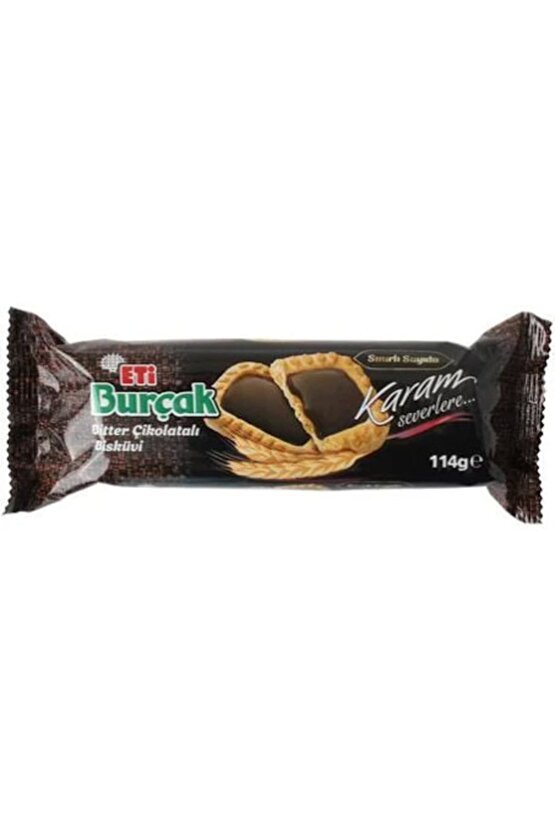 Burçak Bitter Çikolatalı Bisküvi 114 Gr X12 Li Koli