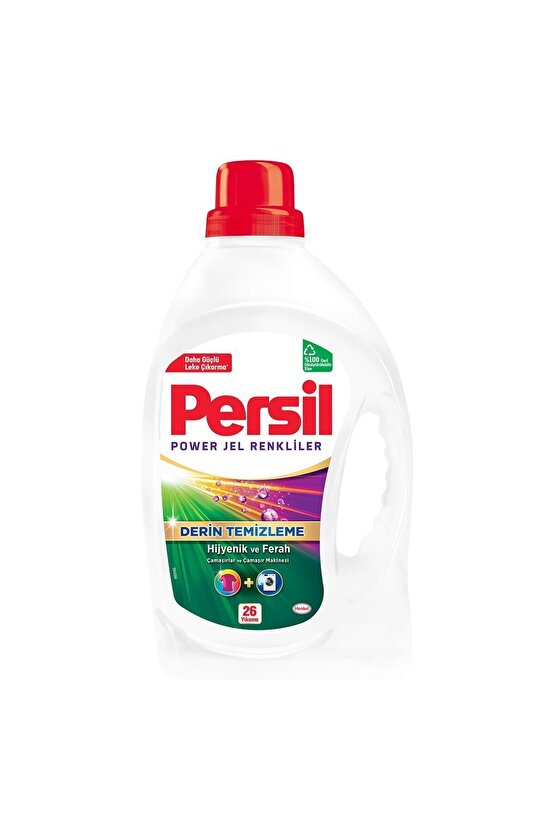 Power Jel Renkliler Için Derin Temizleme 26 Yıkama 1690 ml