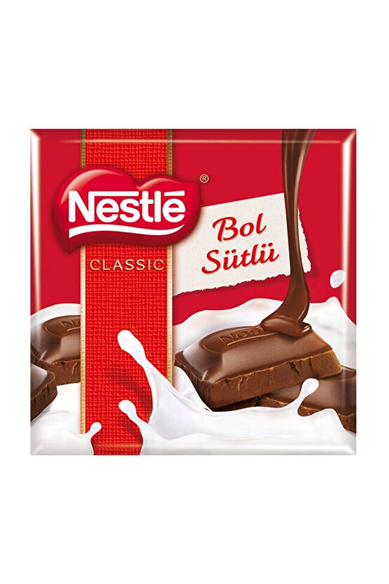 Classic Sütlü Kare Çikolata 65 Gr Paket (6 Adet)