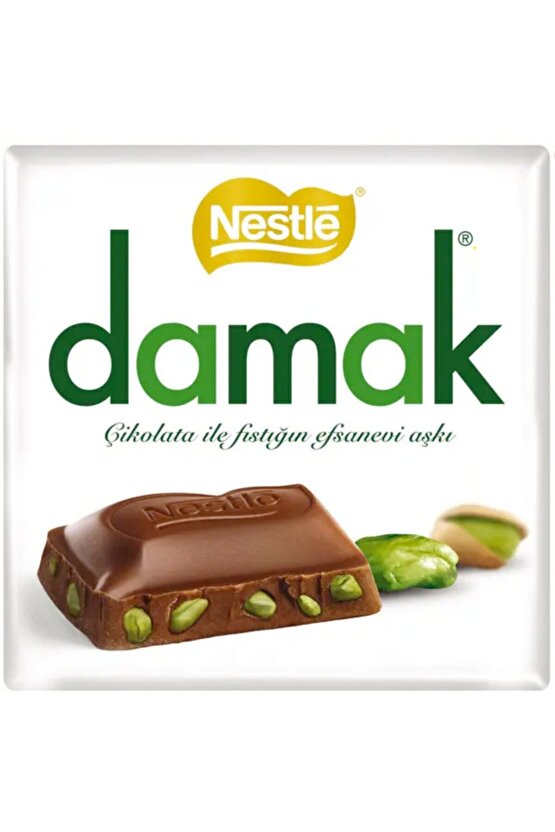Damak Antep Fıstıklı Sütlü Çikolata 63 gr 6 Adet