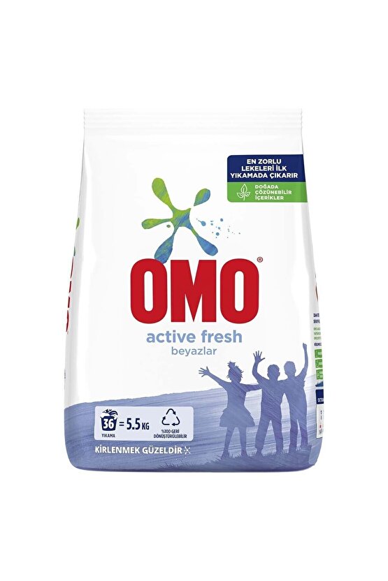 Matik Active Fresh Beyazlar için Toz Çamaşır Deterjanı 5500 G