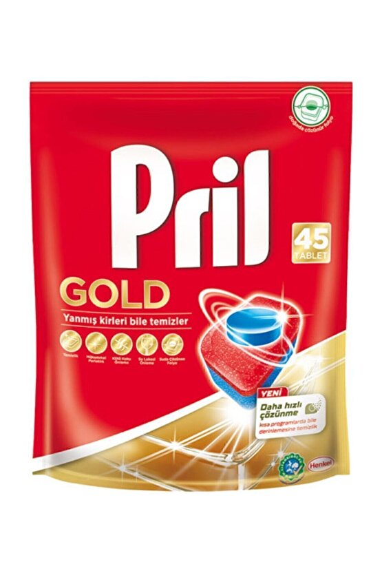 Gold 45 Yıkama Bulaşık Makinesi Tableti - Ekonomik Temizlik