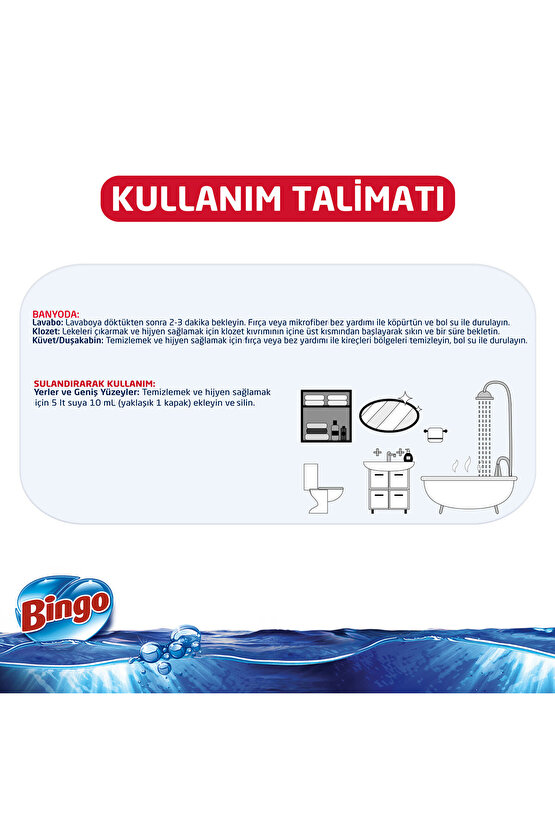 Oksijen Çamaşır Suyu 3,24 lt Çam Kokulu 4lü