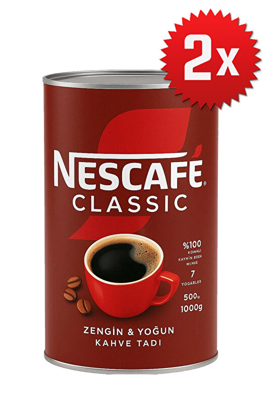 2 Adet Classic Kahve 1000 Gr. EMH