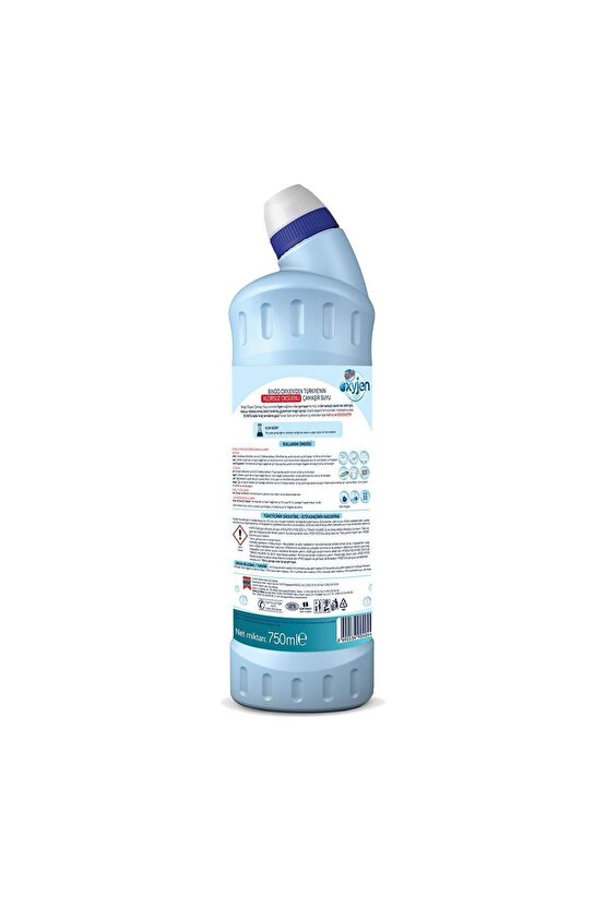 Oksijen Çamaşır Suyu 750 ml Ekonomi Paketi 6lı Okaliptus