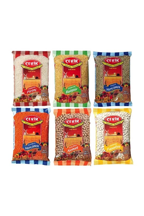 Bakliyat Paketi Süper 1kg X 6 Paket