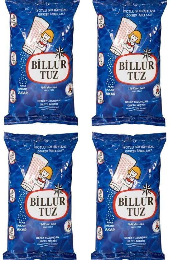 Iyotlu Tuz 750*4 3000 Gr
