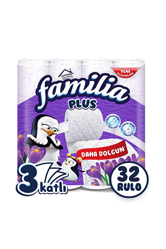 Plus Parfümlü Tuvalet Kağıdı 32li (Sihirli Çiçekler Kokulu)