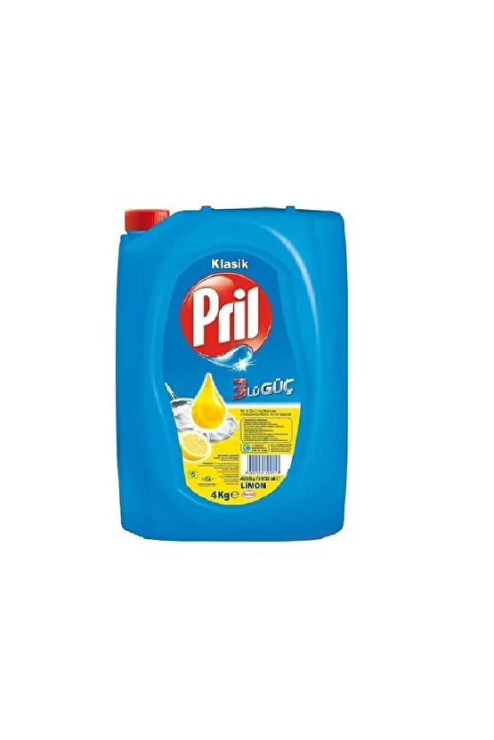 Elde Bulaşık Deterjanı Üç Etkili Güç Limon 4 kg