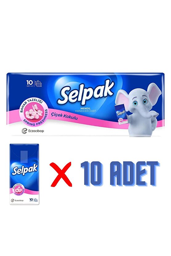 Mendil 10 Lu Paket - Çiçek Kokulu